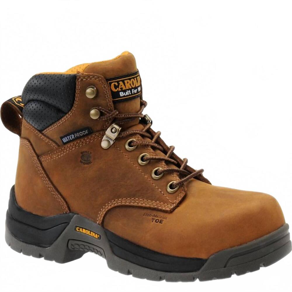 NEW CAROLINA women's raleigh 6" composite toe work boot in brown